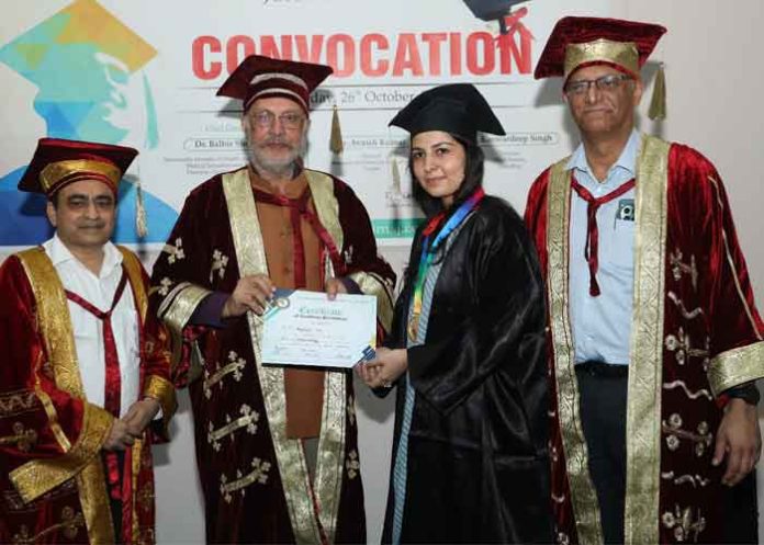 Dr. Balbir Singh awarded degrees to students OF PIMS