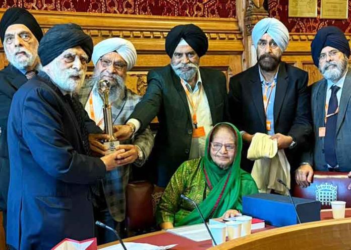 Global Sikh Council Honours Lord Indarjit Singh