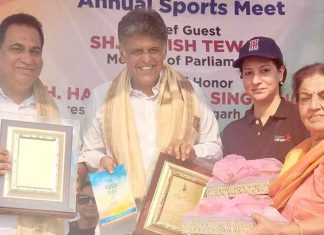 MP Manish Tewari inaugurates Anual Sports Event