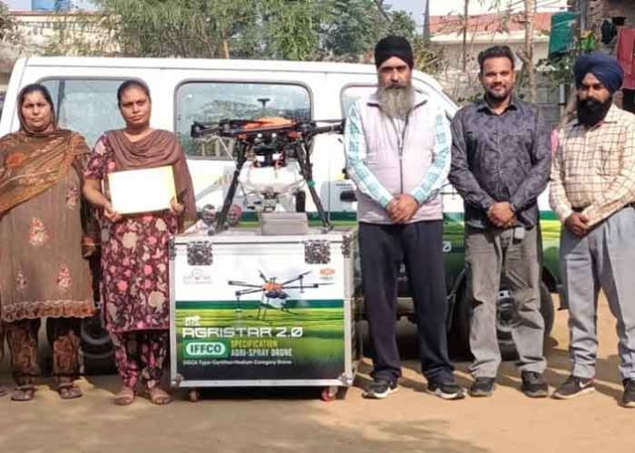 Arvinder Kaur of Swaddi Kalan becomes Drone PIlot