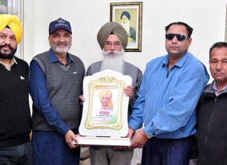 Cultural Society Punjab honours Dr. Kulwinder Singh Dhahan