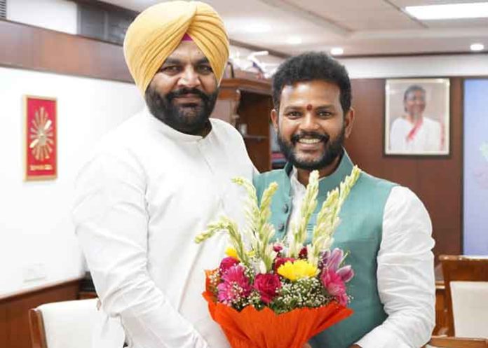 MP Aujla meet Kinjarapu Ram Mohan Naidu