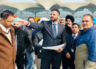 Ludhiana DC Jorwal at Halwara Airport