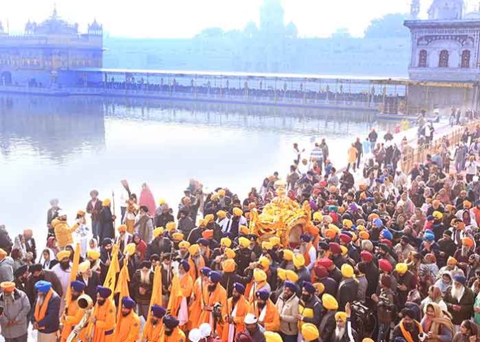 Nagar Kirtan decorated from Sri Akal Takht Sahib