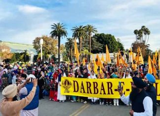 Nagar-kirtan in California