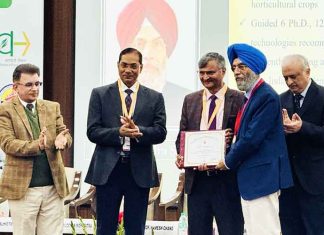 PAU Dean PGS Dr Manav Indra Singh Gill Gets Girdhari Lal Chadha Award