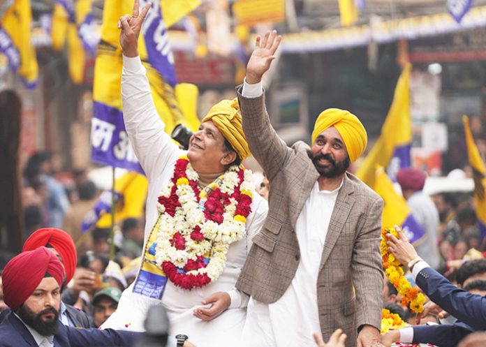 Punjab-CM-Mann Leads-Grand-Roadshow