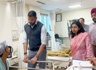 DC Jitendra Jorwal visit Fortis Hospital