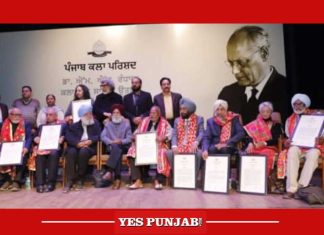 Personalities honoured during Dr MS Randhawa Kala Utsav