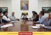 Bhagwant Mann during meeting with officials