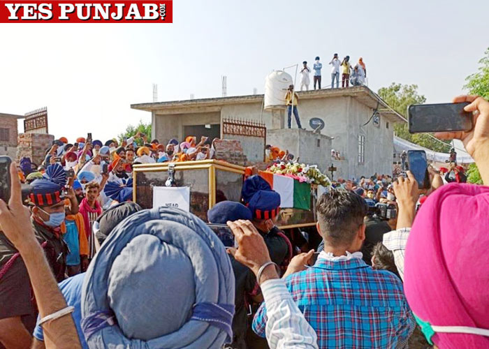 Martyr Mandeep Singh body cremated
