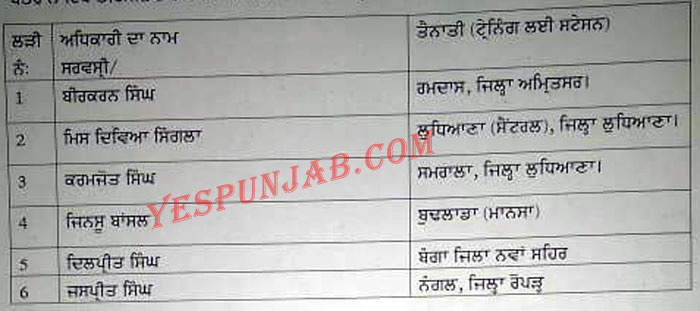 Punjab Postings Tehsildars as Naib Tehsildars