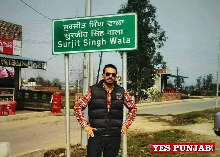 SurjitSingh son Sarbinder Singh Randhawa Surjit Singh Wala Signboard
