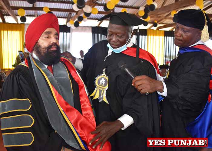 Upjit Singh Sachdeva Confered with Honorary Doctorate AMEZU 2