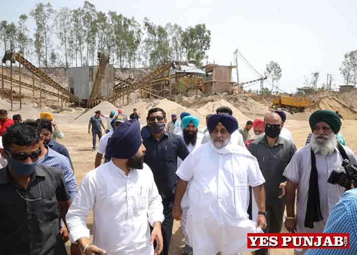 Amarinder, Sarkaria must explain which rules permit excavation of up to 200 feet to extract sand: Sukhbir Badal