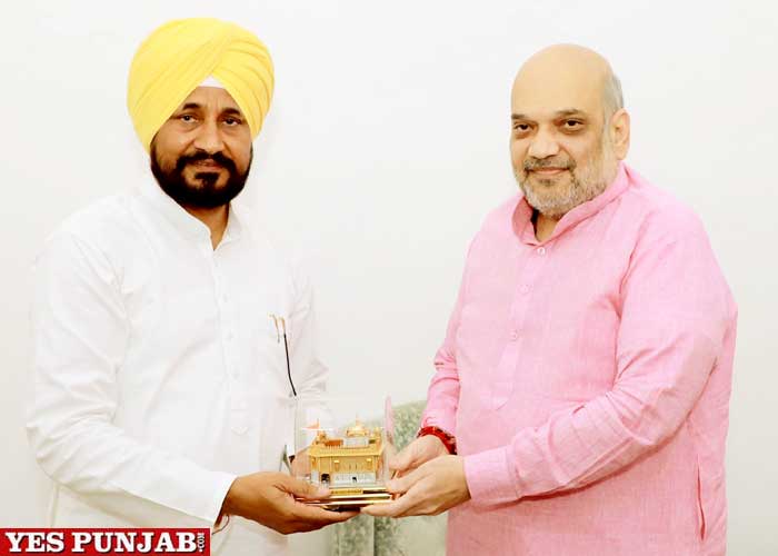 Punjab CM Channi meets Amit Shah, discusses Bhakra Beas management