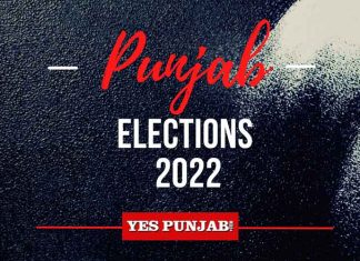 Punjab Elections 2022 Black Red English