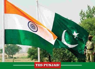 India Pakistan Flag of