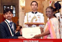 Murmu honours LPU student with NSS Award at Rashtrapati Bhavan