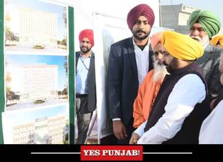 Bhagwant Mann inspect site of upcoming medical college