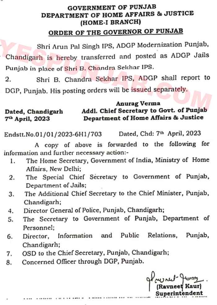 2 IPS officers shifted 8Apr23