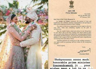 PM Modi Congratulates Jackky Bhagnani and actress Rakul Preet Singh wedding
