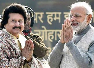 Pankaj Udhas and PM Modi