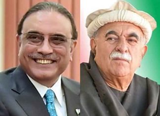 Asif Ali Zardari and Mahmood Achakzai
