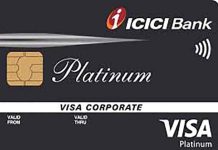 Credit card data of ICICI Bank