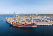 German Cargo ship to depart Baltic Sea port
