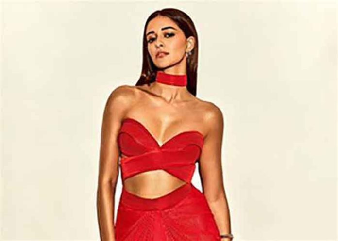 Ananya Panday in Red Dress