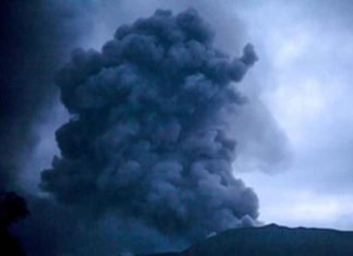 Volcano-erupts