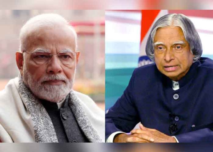 APJ Abdul kalam and PM Modi