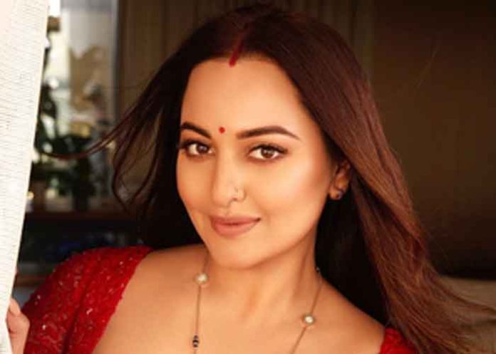 Actress Sonakshi Sinha red