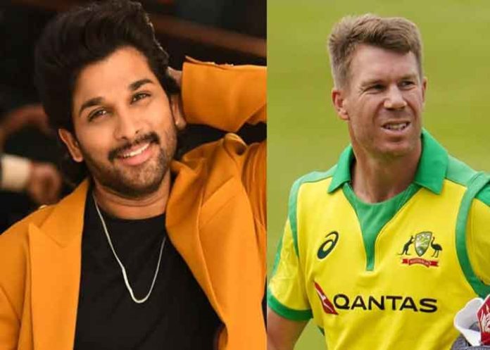 Allu Arjun David Warner