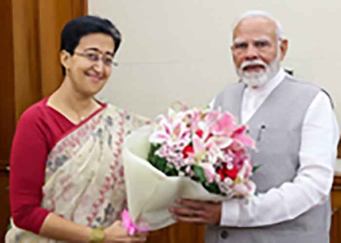 Atishi meets PM Modi