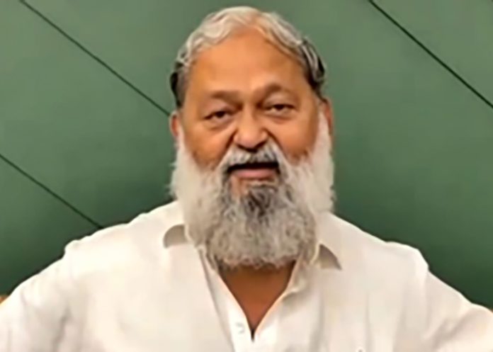 Cabinet Minister Anil Vij