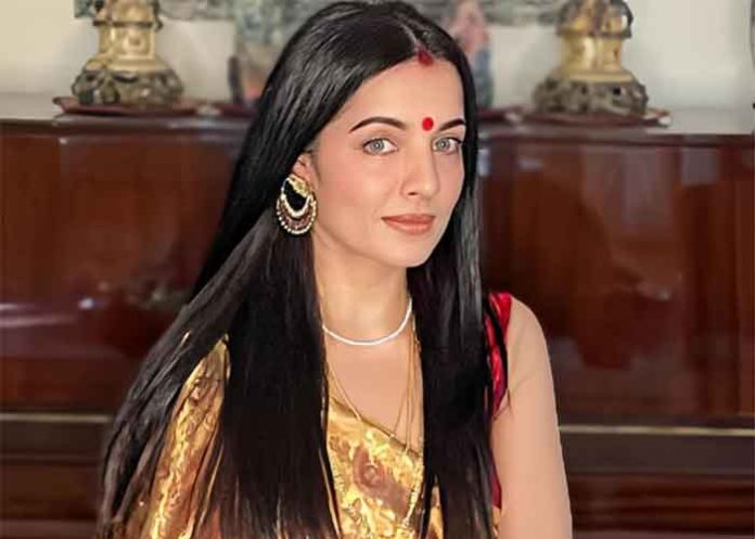 Celina Jaitly during Karwa Chauth