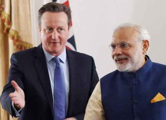 David Cameron with PM Modi