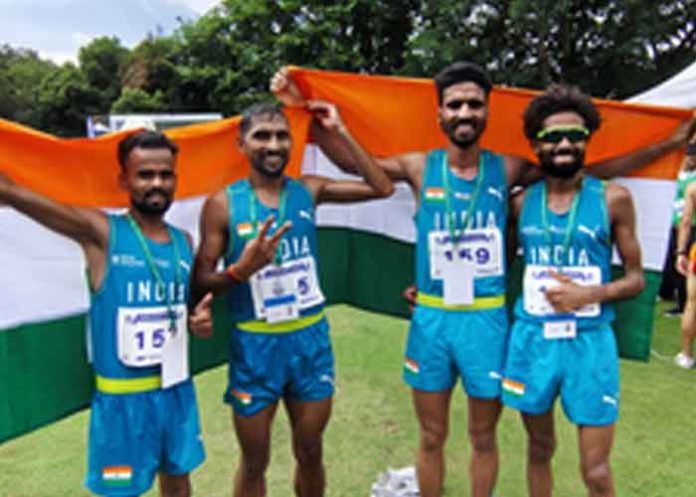 Indian Athletes won gold at Asian Cross Country