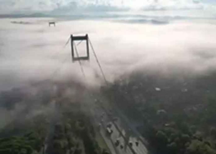 Istanbul's Bosphorus Strait Fog