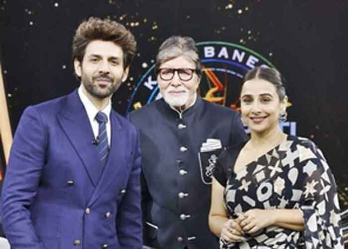 Kartik Aaryan Vidya Balan and Amitabh Bachchan,