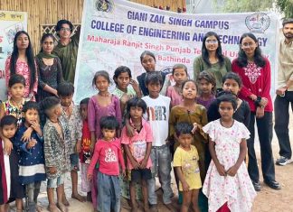 MRSPTU NSS Wing Celebrates Diwali with Children