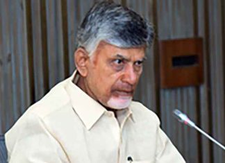 N Chandrababu Naidu on mic