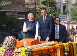 Narendra Modi, and Pedro Sanchez, inaugurated TATA Aircraft Complex