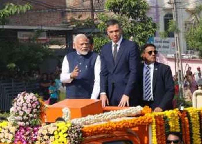 Narendra Modi, and Pedro Sanchez, inaugurated TATA Aircraft Complex