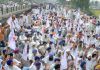 Punjab farmers at Chandigarh-Delhi Highway