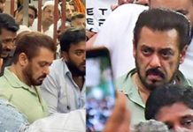 Salman Khan arrives at Baba Siddique’s house