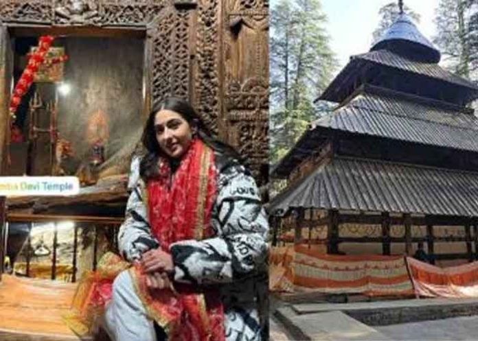 Sara Ali Khan at Hidimba temple