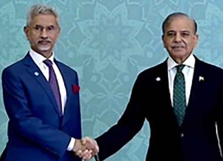 Shehbaz Sharif meets Jaishankar